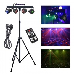 LIGHT4ME BELKA LED PAR FLOWER BALL LASER UV STROBE multiefekt oświetlenie disco