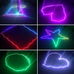 LIGHT4ME LASER RGB GEOMETRIC 350mW rzutnik laser