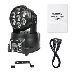 LIGHT4ME COMPACT PMH 7x8W głowica ruchoma LED wash
