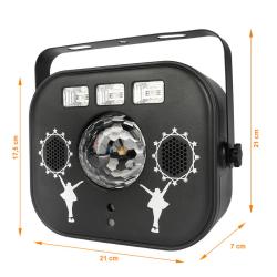 LIGHT4ME MULTIBOX multiefekt LED kula disco laser