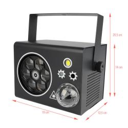 LIGHT4ME PARTY BOX V2 efekt disco LED ball laser