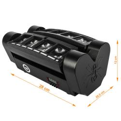LIGHT4ME SPIDER STRIPE efekt LED disco stroboskop