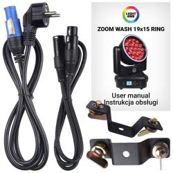 LIGHT4ME ZOOM WASH 19X15 RING głowica ruchoma LED