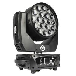 LIGHT4ME ZOOM WASH 19x15W głowica ruchoma LED RGBW