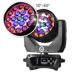 LIGHT4ME ZOOM WASH 19x15W głowica ruchoma LED RGBW