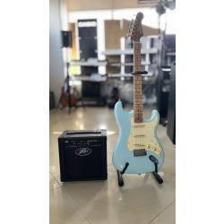 JET JS-300 BL gitara elektryczna + wzmacniacz PEAVEY Backstage