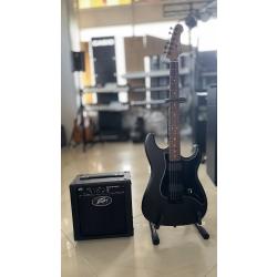 JET JS-400 MBK R gitara elektryczna + wzmacniacz PEAVEY Backstage
