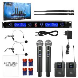 DNA WM4 HEAD SET mikrofon bezprzewodowy 4x nadajnik