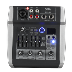 DNA QMX402 analogowy mikser dźwięku 3 kanały Bluetooth
