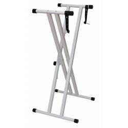 AMBRA X4-WH statyw podwójny keyboard pianino