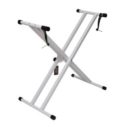 AMBRA X4-WH statyw podwójny keyboard pianino